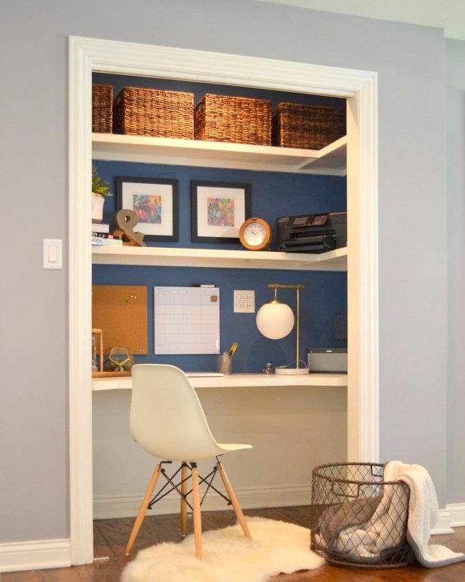 home office inside closet - cloffice