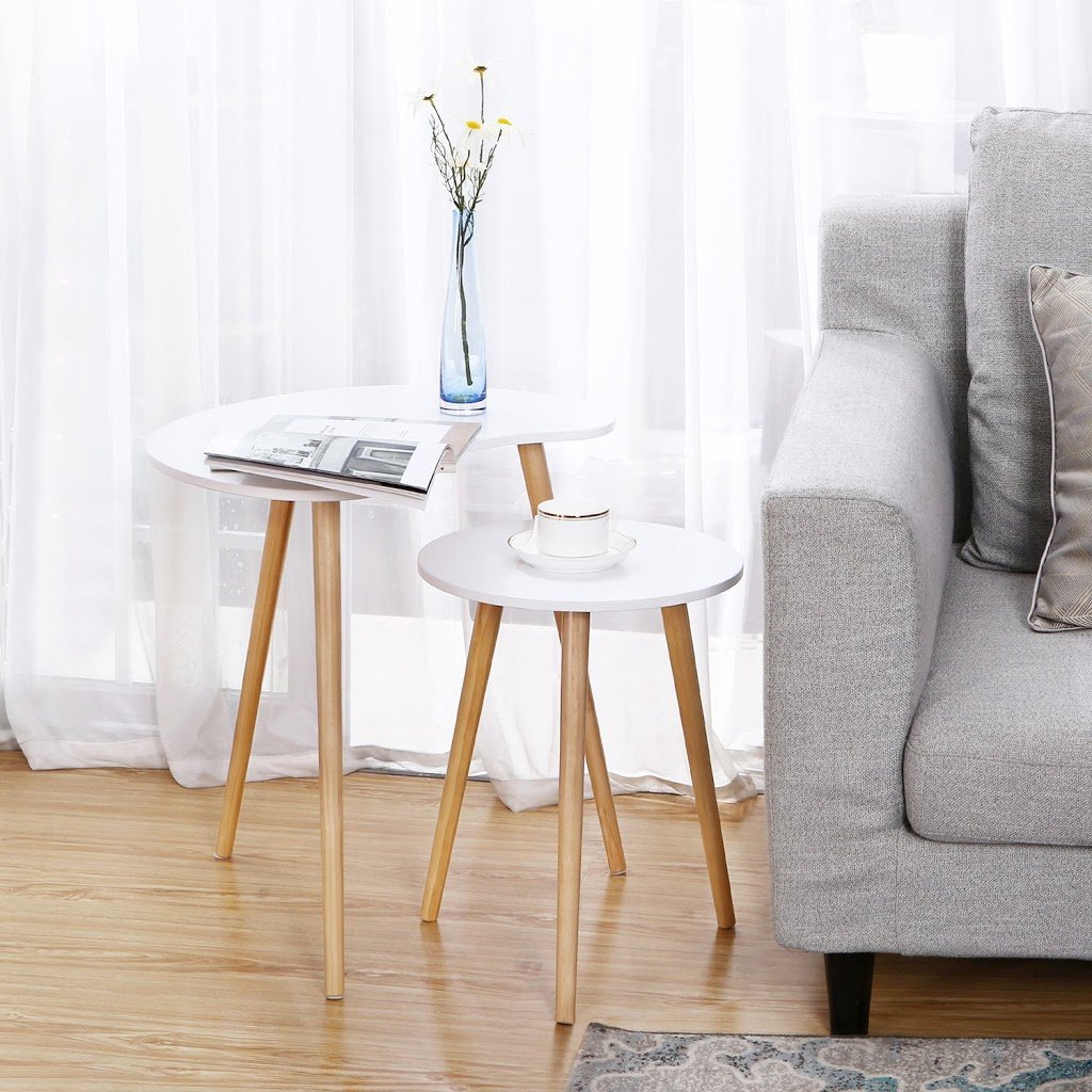 space saving nesting end tables 