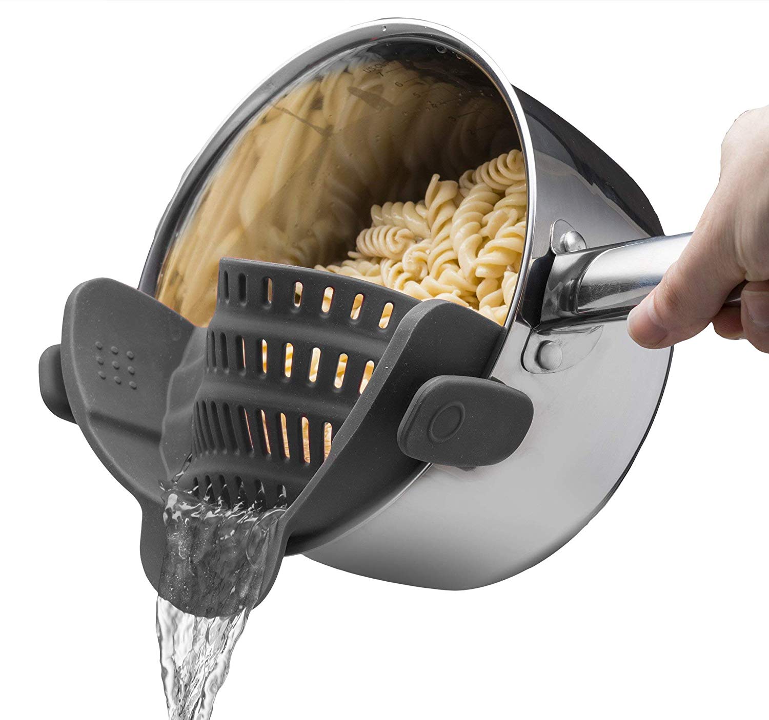 clip on colandar strainer for pots