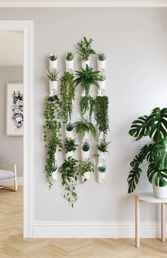 wall vessel planter garden