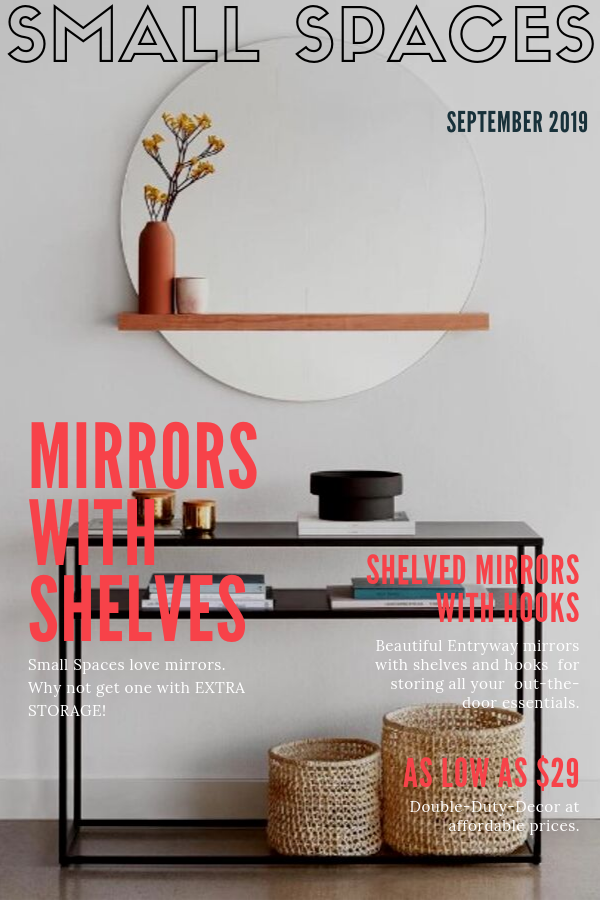 mirrors with shelves and hooks pinterest