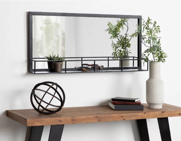 Double Duty Decor 20 Gorgeous Mirrors With Shelves Hooks