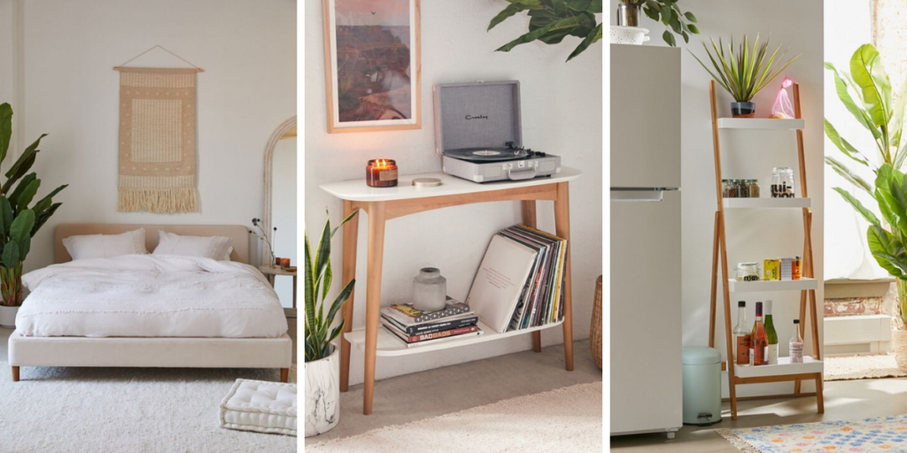 where to buy minimalist Scandinavian furniture for small spaces urban outfitters