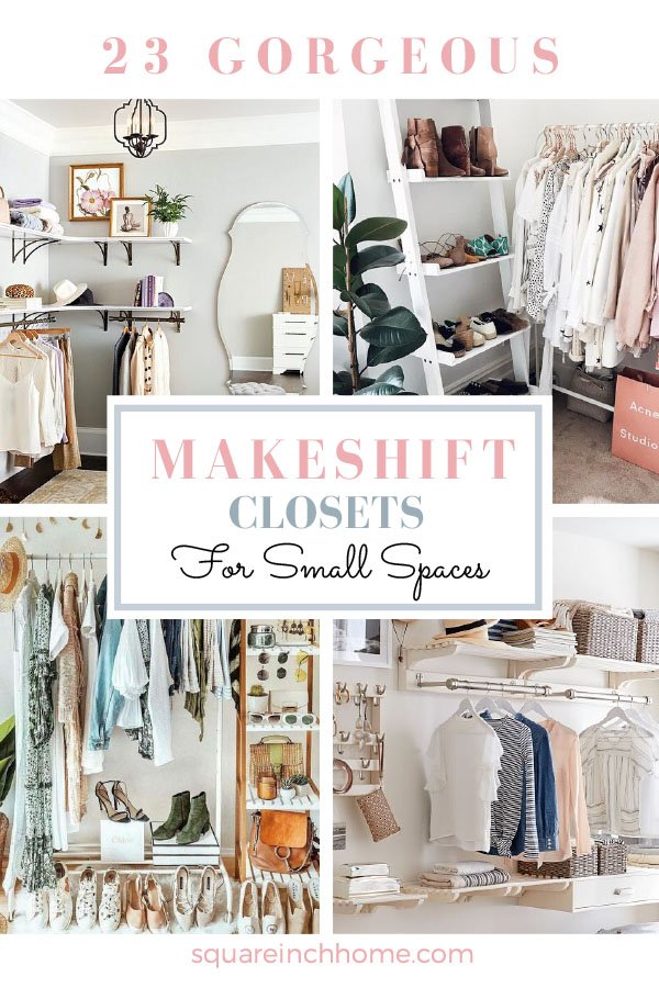 makeshift diy closet for small bedrooms