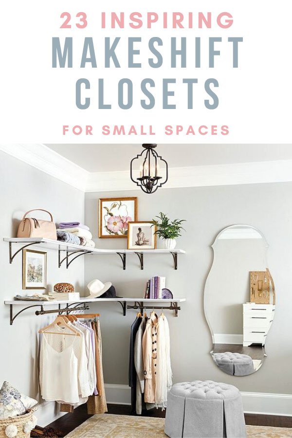 Makeshift closet ideas for small bedrooms