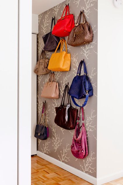 handbag display wall ideas for storing handbags