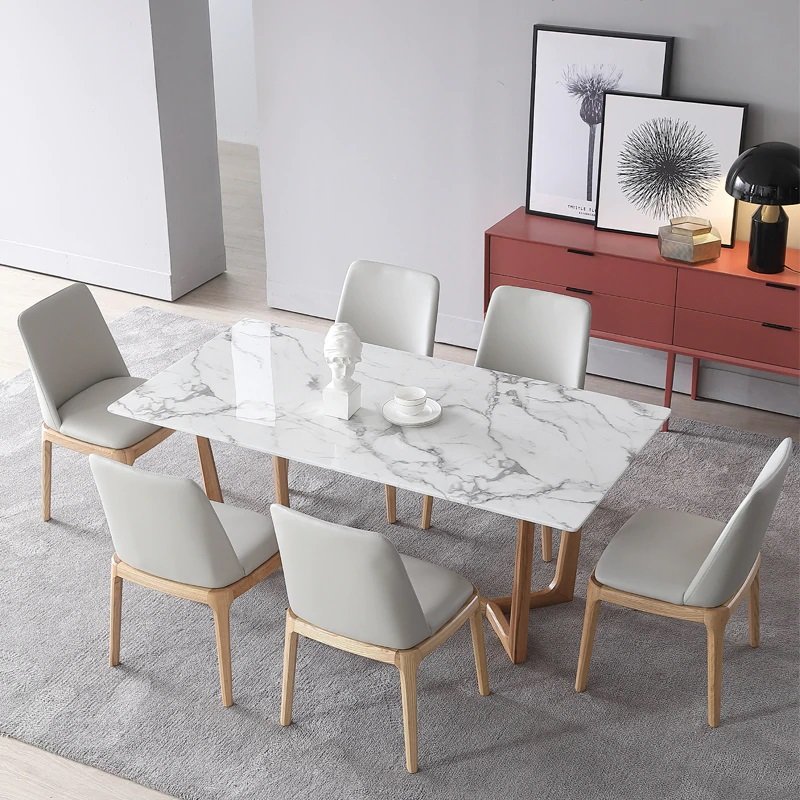 faux marble dining table set trend 2020