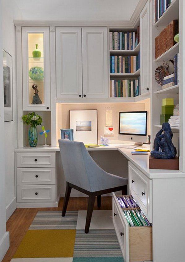 small corner office nook