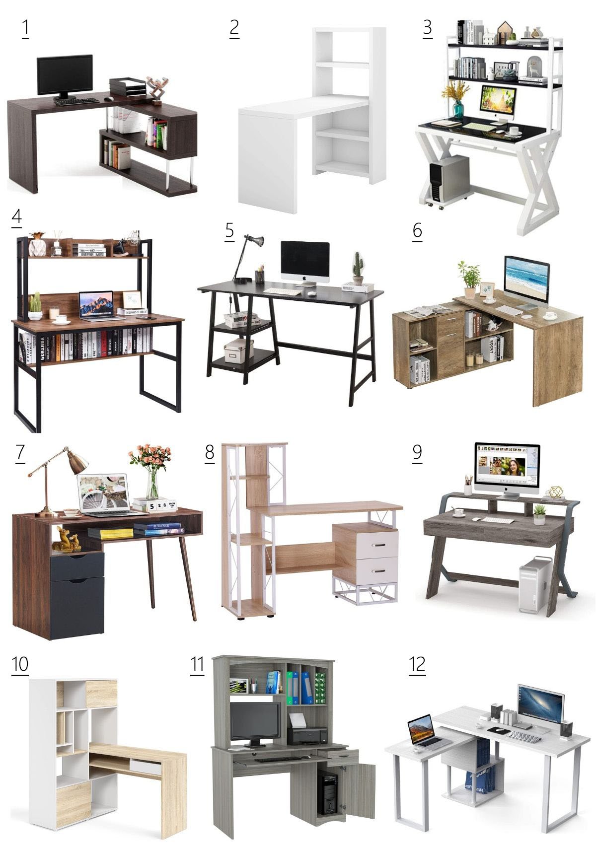 desks for small spaces with storage