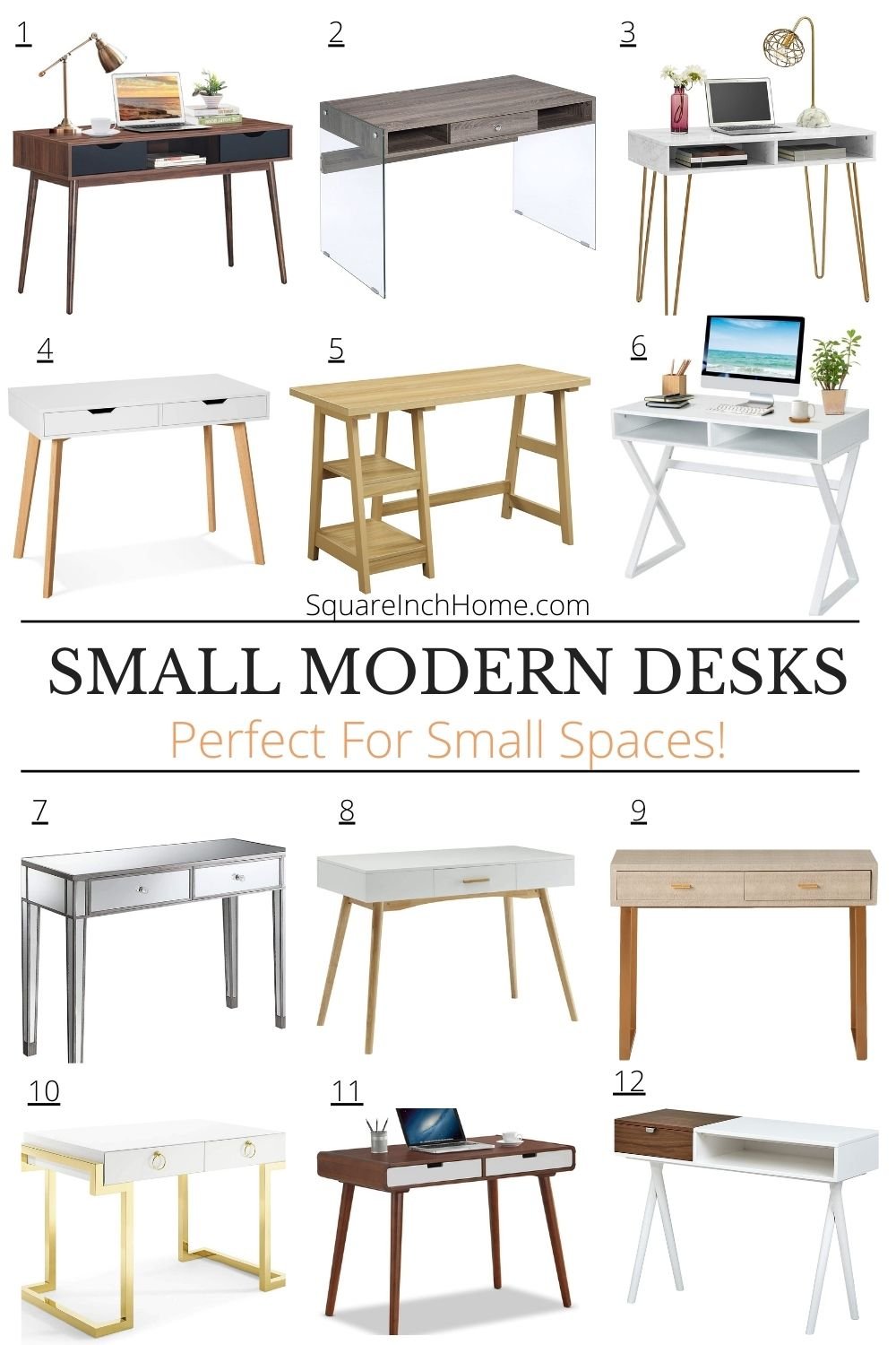 small modern desks for small spaces