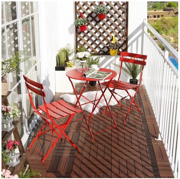 16 Small Balcony & Patio Bistro Sets That Won't Fail! - Small Space Living!