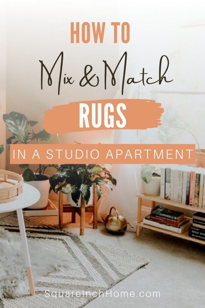 how to mix and match rugs in a small apartment