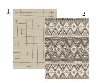 mixing neutral tone rugs