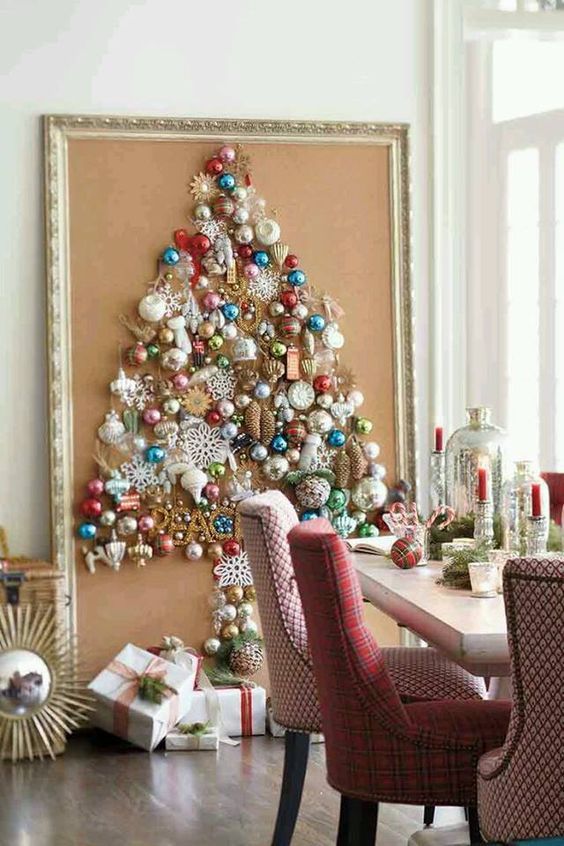 large framed wall christmas tree