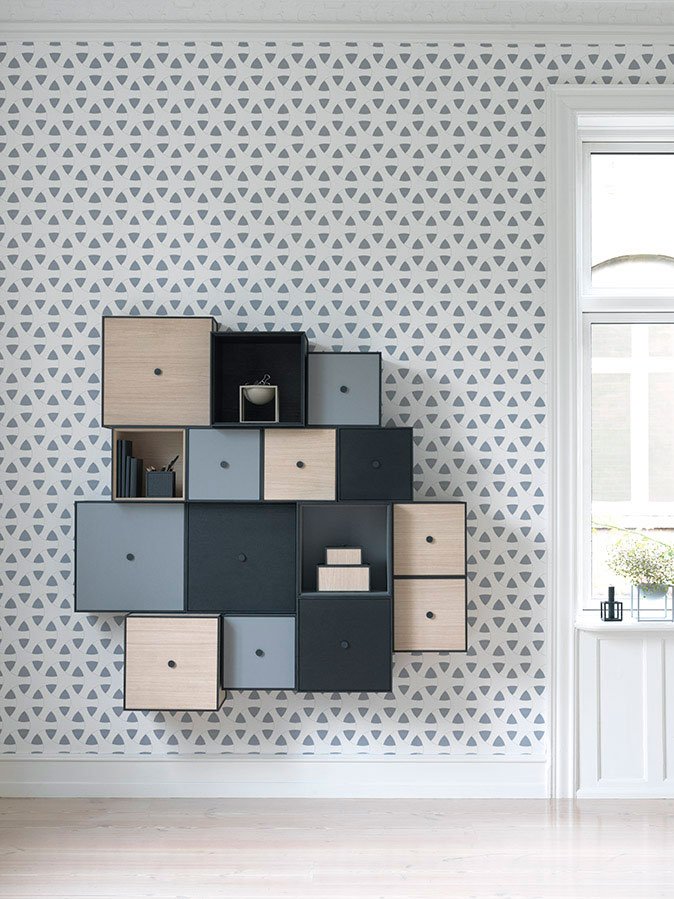 modular wall storage box frame