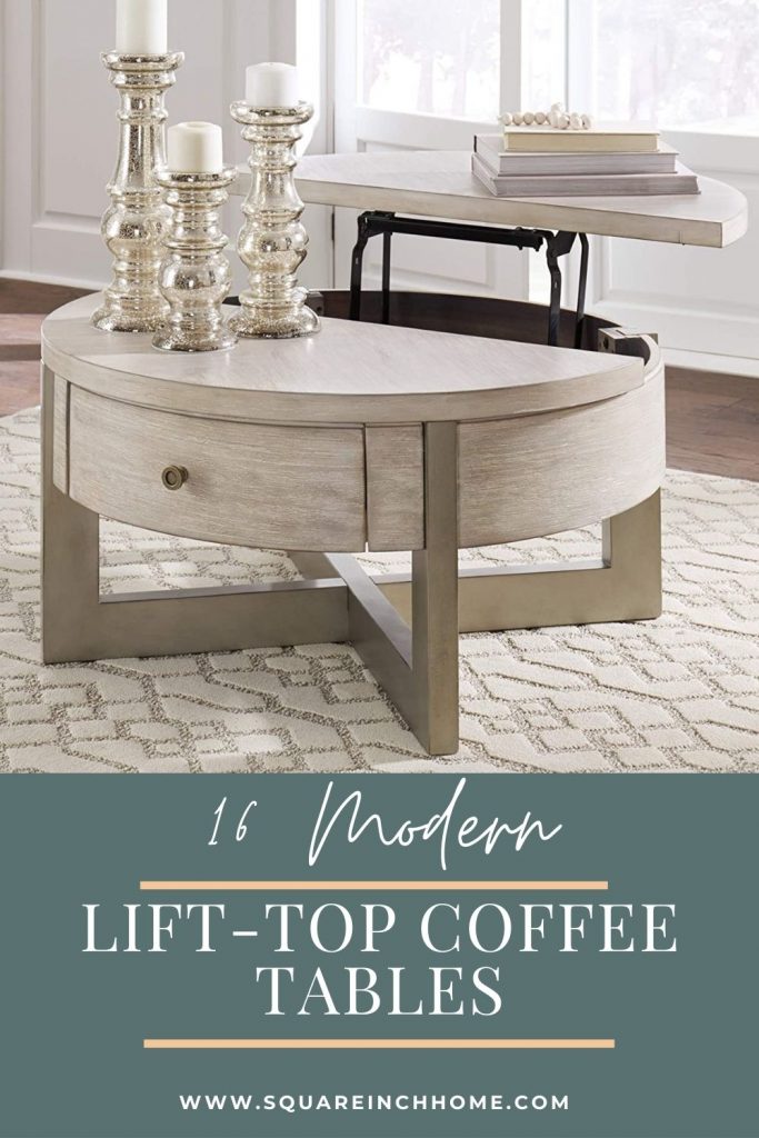 16 modern lift-top coffee tables with storage pinterest