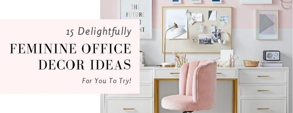 feminine office decor ideas