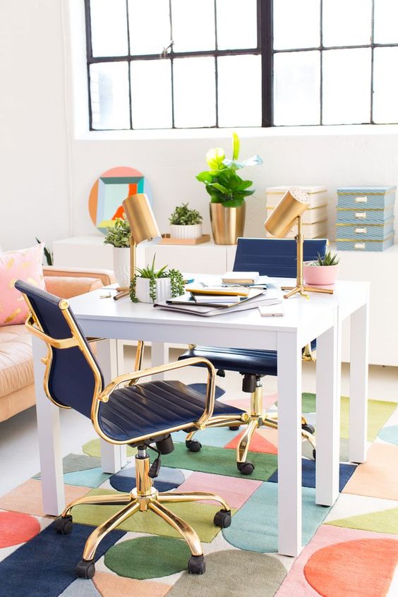 15 Delightfully Feminine Office Setups + How To Get The Look!