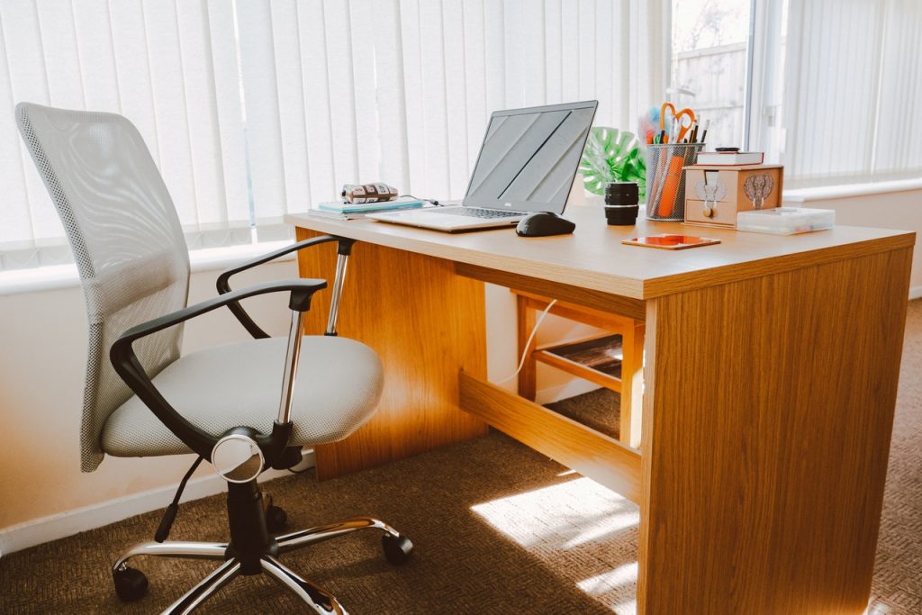 functional home office in a one bedroom apartment