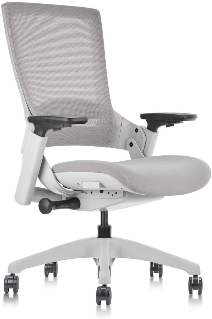 gray ergonomic swivel office chair