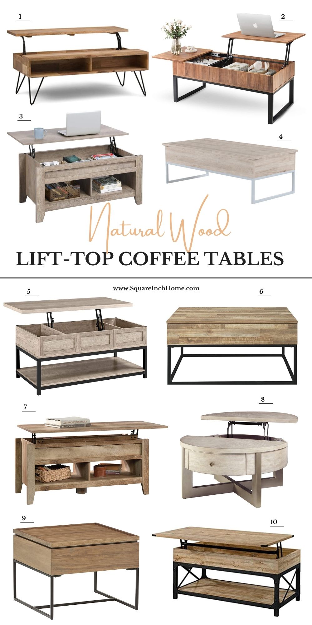 16 Modern Lift Top Coffee Tables To Help You Multi Task Stay Clutter Free