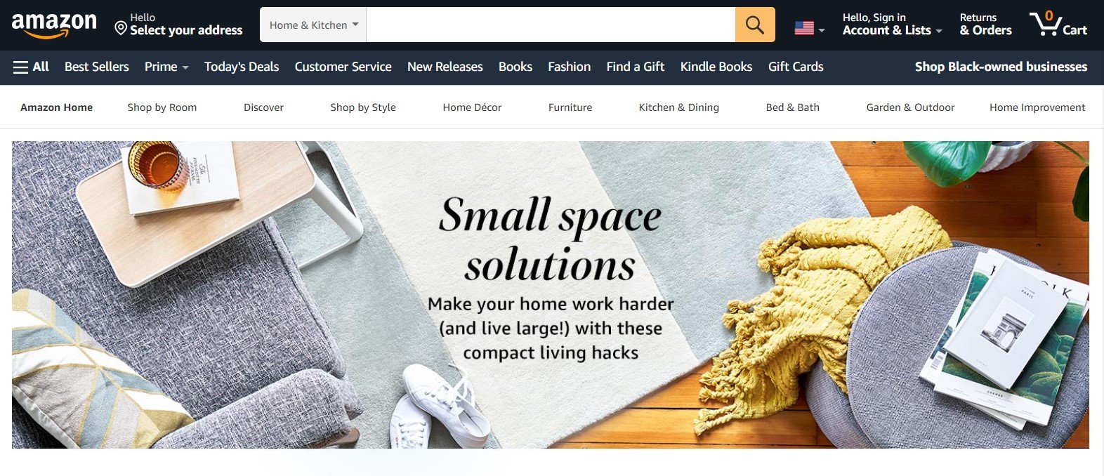 Amazon'd hidden section for small space solutions