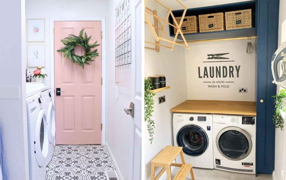 12 Pretty & Practical Laundry Room Ideas For Small Spaces