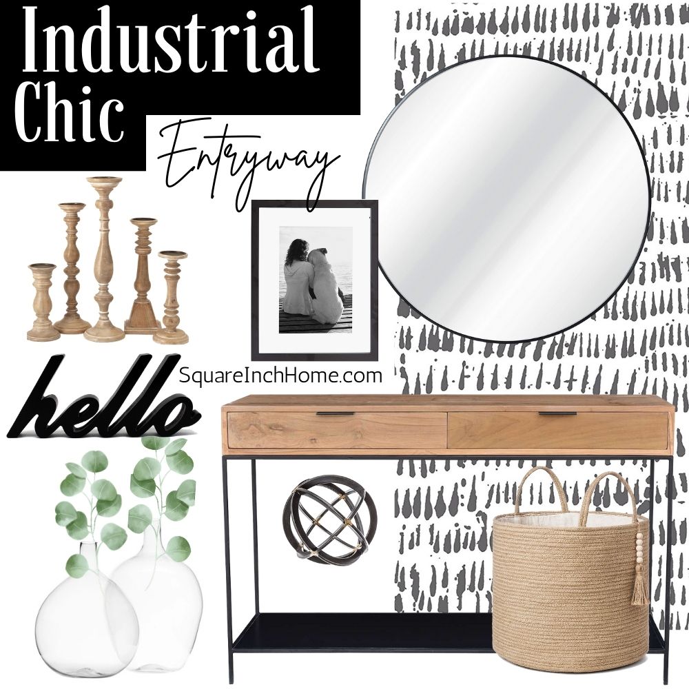 industrial rustic entryway decor