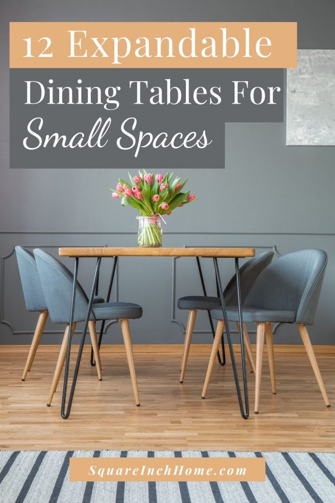 expandable extendable dining tables for small spaces