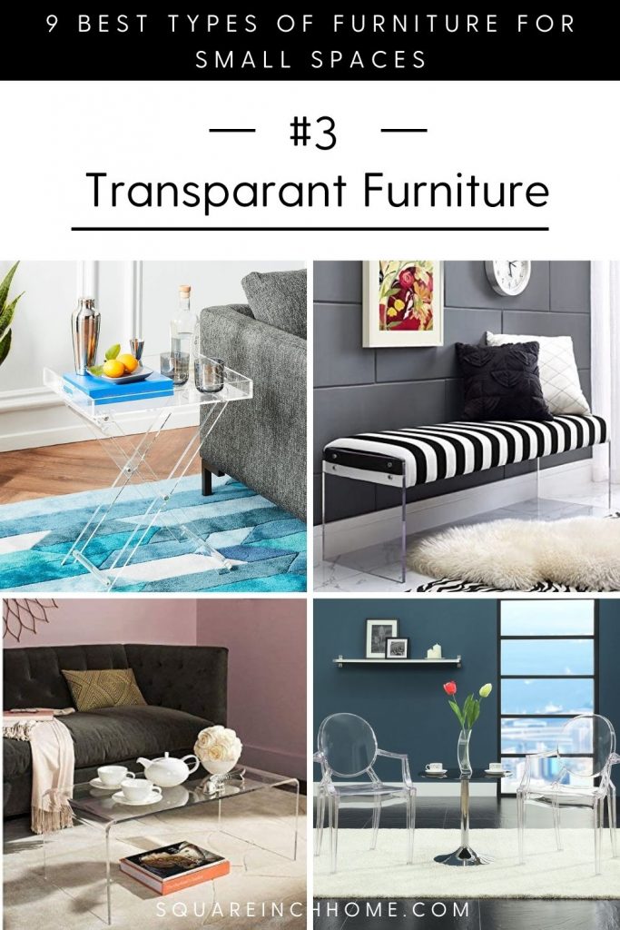 best types of furniture for small spaces acrylic furniture