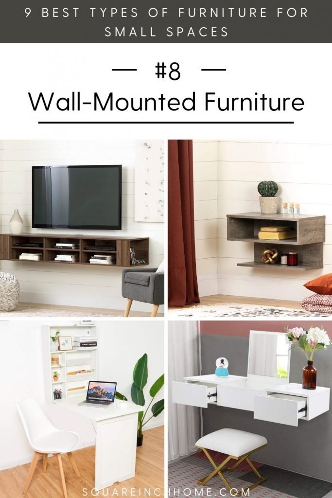 best furniture for small spaces wall mounted furniture