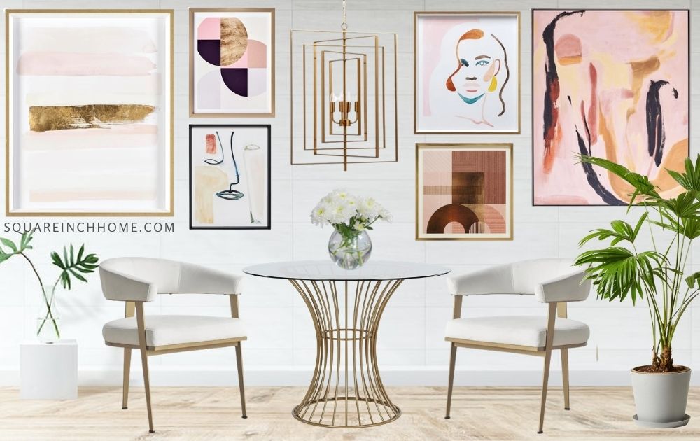 Mood Board Monday: Luxe Gallery Wall Dining Room Decor