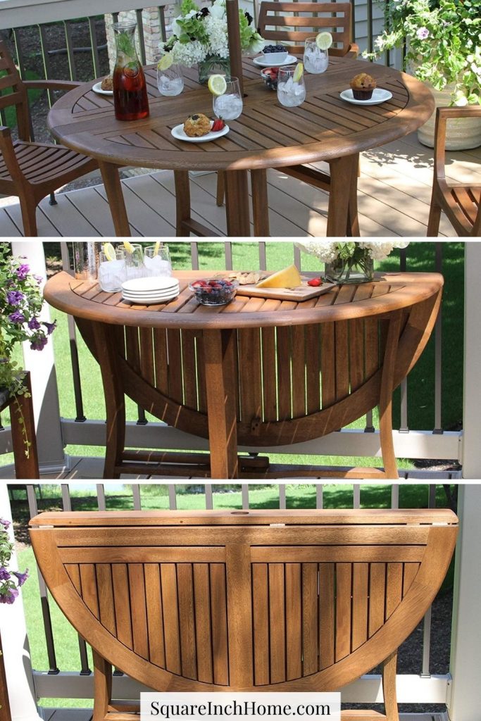 Outdoor Folding expandable dining table