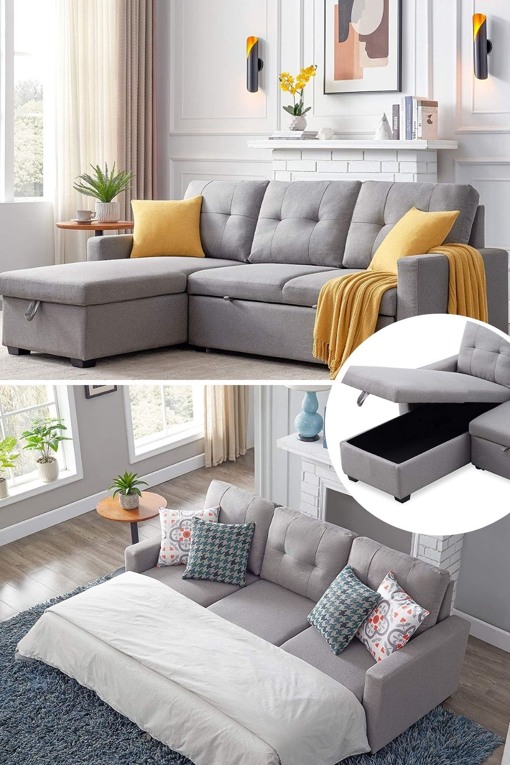 Best Sectional Sofa For Small Space At Kevin Arnold Blog   Light Gray Sectional Sleeper Sofa For Small Spaces 