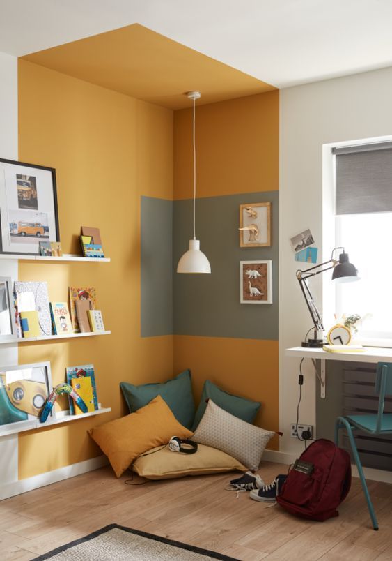 color blocking idea for corner