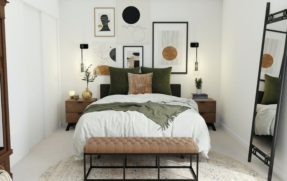 Modern, Earth-Tone Bedroom Decor Inspo. Get The Look!