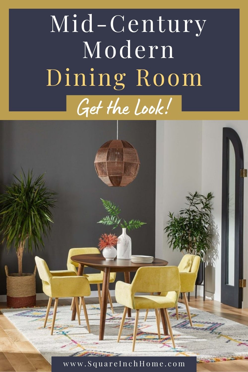 mid century modern dining room decor pinterest