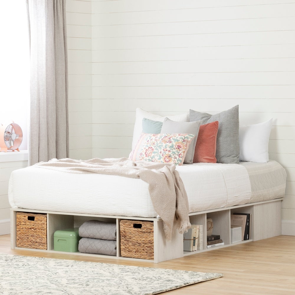 platform bed with storage underneath