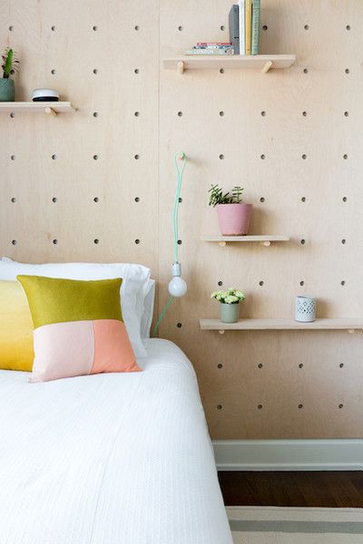 pegboard headboard nightstand alternatives