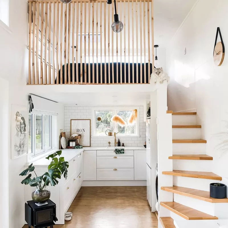 bright minimalist tiny house