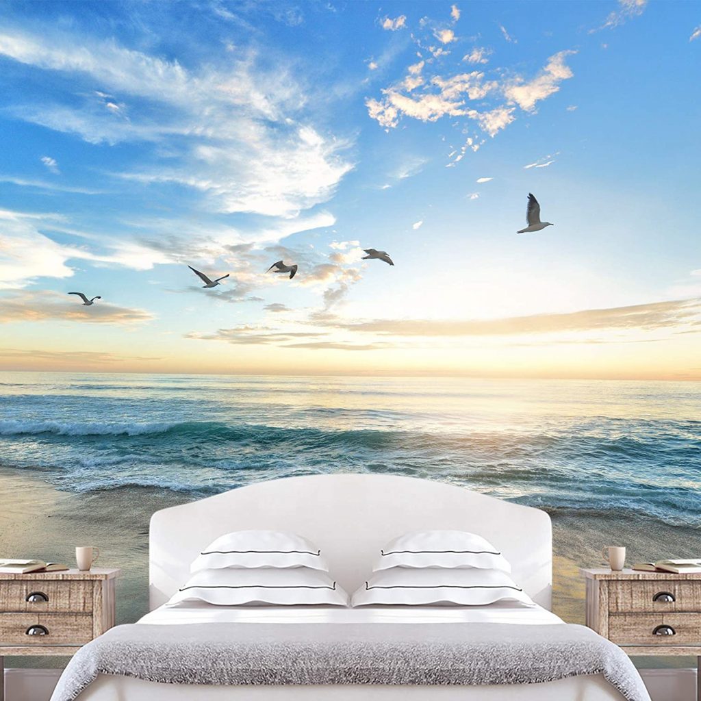 beach landscape wallpaper mural