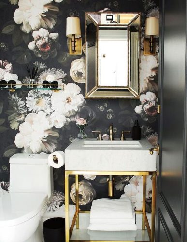 22 Dark & Moody Powder Room Ideas For A Dramatic Upgrade