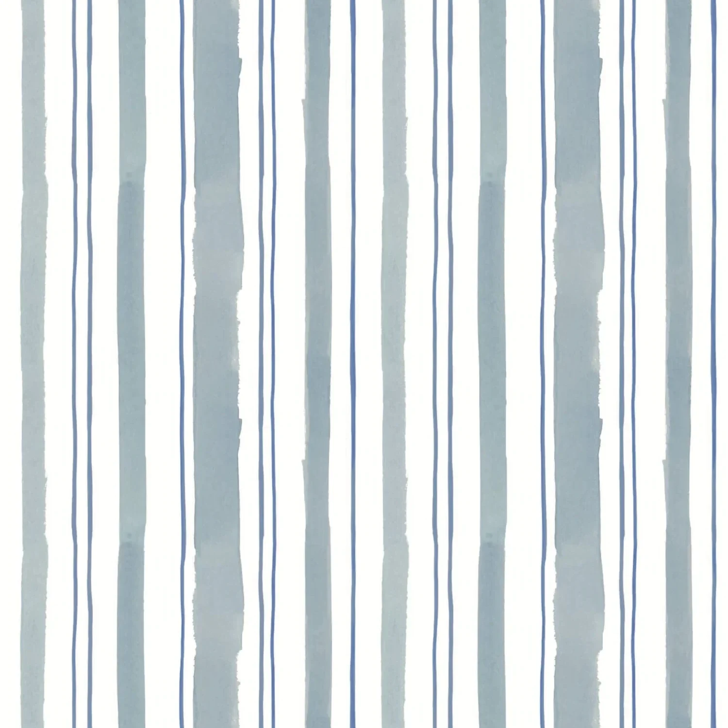 blue handpainted striped wallpaper for wall