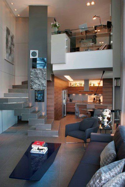 small modern loft design for men